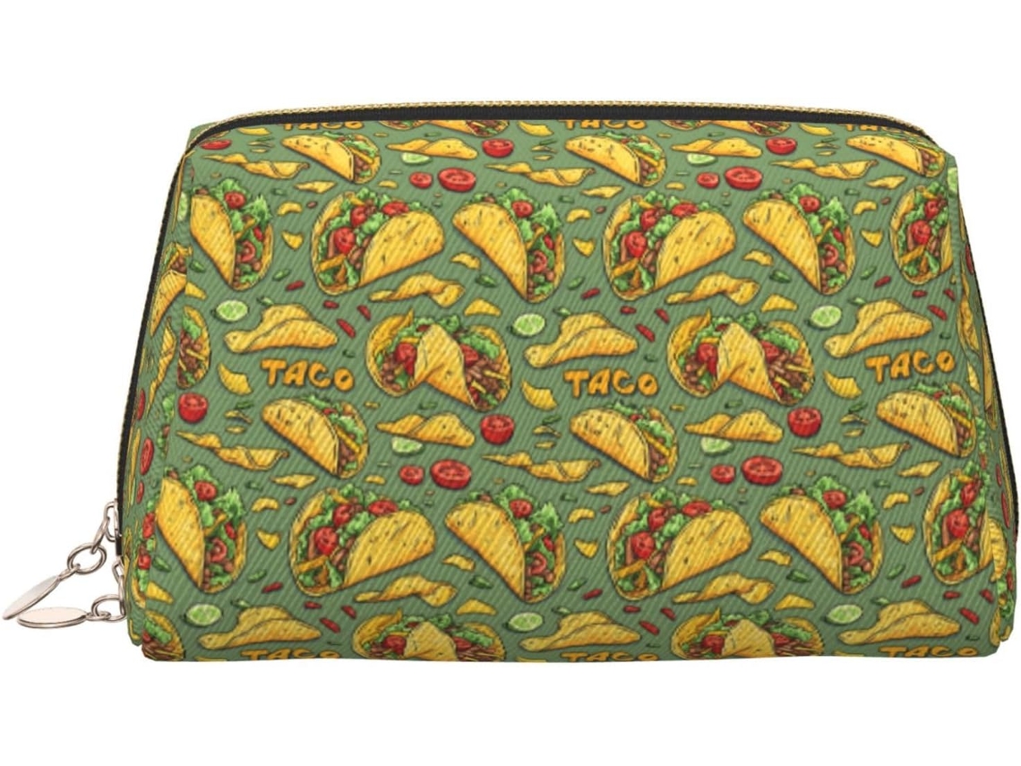 Neceser De Viaje Cuero Organizador Para Mujer Diseño Estampado Vacaciones