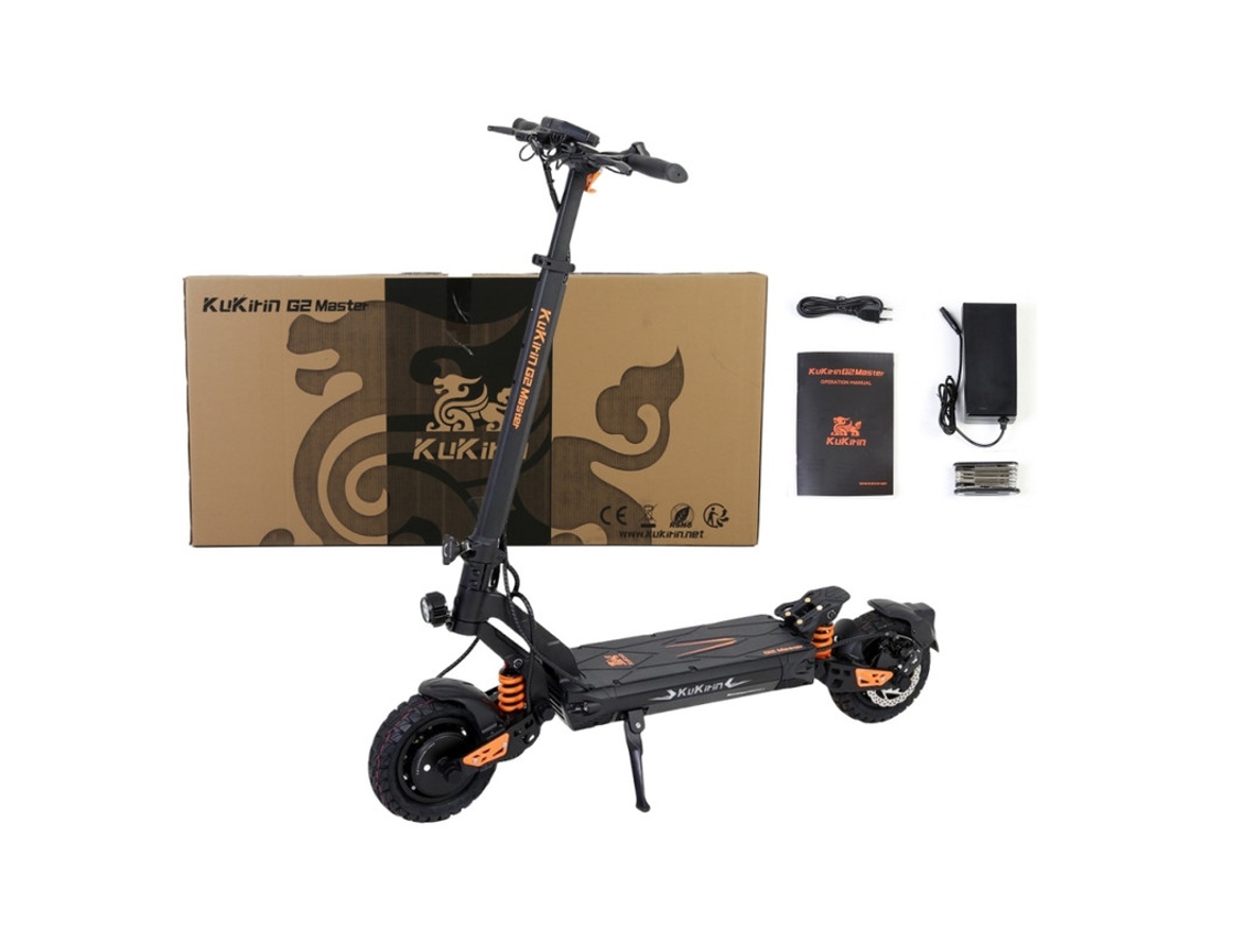 Patinete Elétrico KUKIRIN G2 Master (2000 W - Autonomía: 70 Km - Negro)