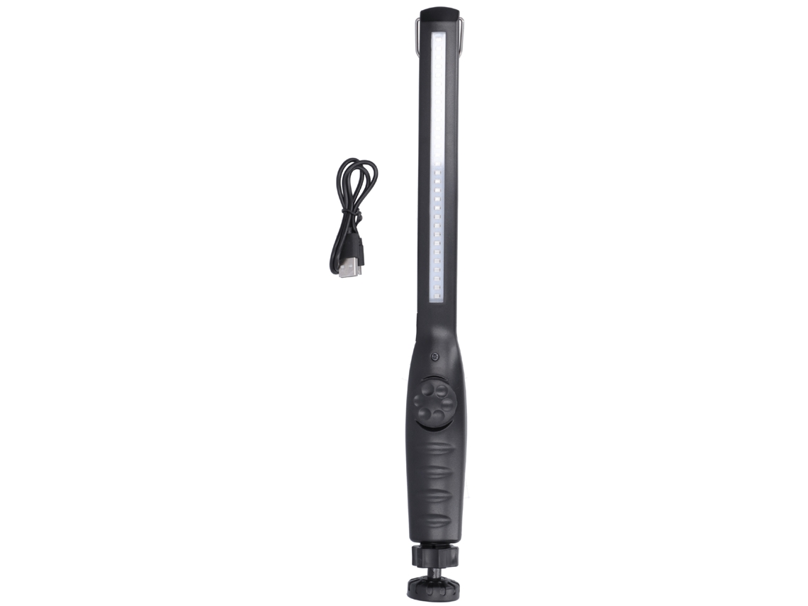 Linterna De Trabajo Led Uv Recargable Portátil Con Imán Y Ajuste De Brillo.