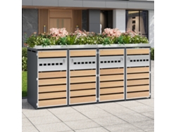 Cubo De Basura Diamond Con Ventilación, 4 Compartimentos Y Puertas Con Cerradura.