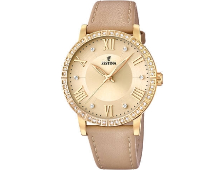 Reloj FESTINA Mujer (Piel - Beige)
