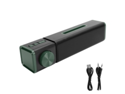 Altavoz Bluetooth portátil (subwoofer estéreo, radio FM)