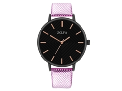Reloj De Pulsera Analógico De Cuarzo Para Parejas En Aleación, Con Brazalete De Acero Morado.
