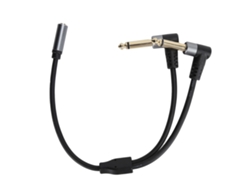 Adaptador De Audio Estéreo De 3,5 Mm Hembra A 6,35 Mm Macho, Cable Convertidor Para Mezclador Y Micrófono.
