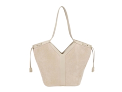 Bolso Tote Para Mujer Moderna Con Aspecto Ante Y Cordon De Ajuste Lateral