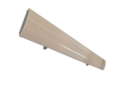 MPC MARBELLA Radiador Infrarrojo de Pared 2400W, Blanco, Sin Emisión de Luz, Aluminio Extrusionado con Mando a Distancia