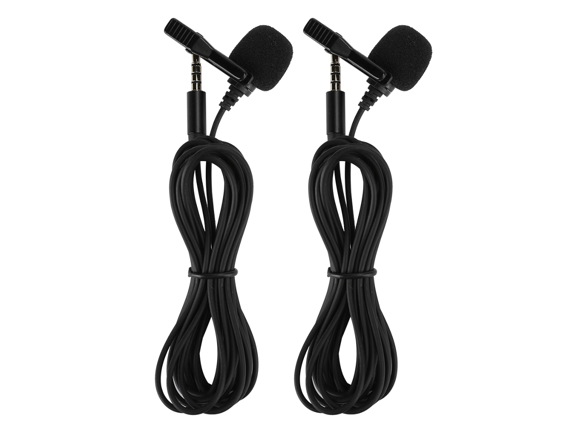 Micrófono con clip antirruido para grabar con celular/PC