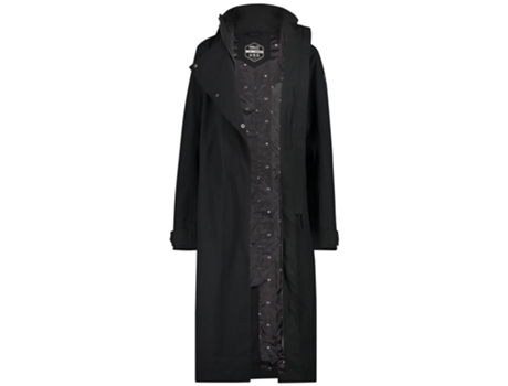 Casacos AGU Casaco Trench Preto XL Mulher
