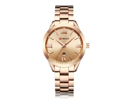 Relojes de mujer Relojes de moda Reloj de cuarzo simple Reloj de pulsera de negocios a prueba de agua para mujer-Concha rosa rosa LUUCOZK