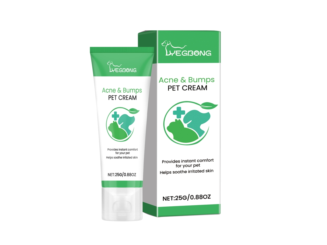 Crema calmante para el tratamiento del acné en mascotas