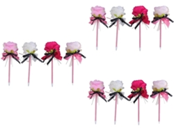 12 Bolas De Gel Con Flores Artificiales Decorativas Y Elegantes Para La Oficina.