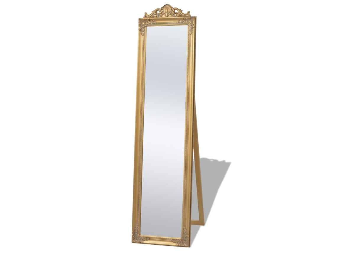 Espejo de suelo estilo barroco, 160 x 40 cm, dorado, DKD HOME DECOR
