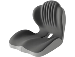 Cojín De Asiento Ergonómico De Espuma Viscoelástica, Diseño Integrado En Forma De L Con Soporte Lumbar (gris) Gertiz