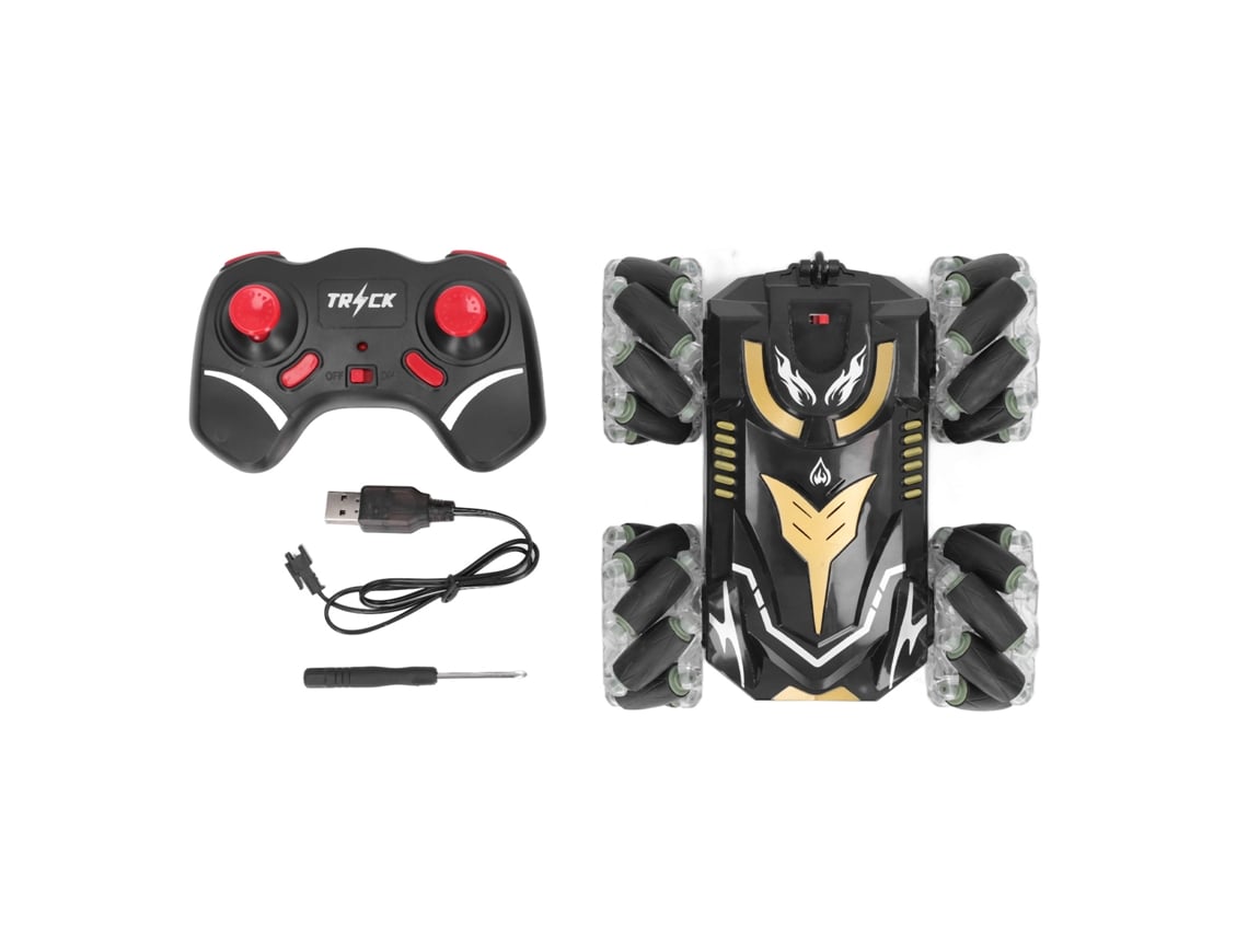 Ats-coche Rc De Acrobacias Doble Cara Con Volteo 360 Grados Recargable Para Niños De 6 Años En Arriba