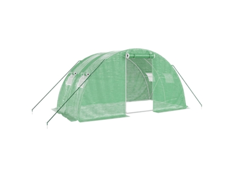 Invernadero VIDAXL con Estructura de Acero Verde 8 m² 4x2x2 m