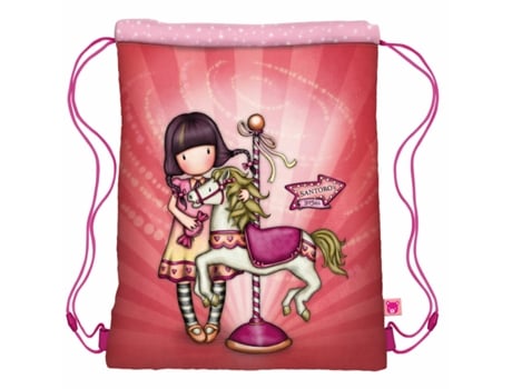 Mochila de La Bolsa Con Cordones Gorjus Salmón 34 x 45 x 1 cm