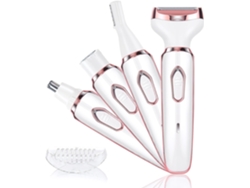 Afeitadora Eléctrica Inalámbrica 4 En 1, Recargable, Indolora, Para Rostro, Piernas Y Zona Del Bikini.