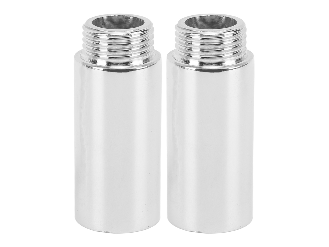 2 Piezas De Extensión De Brazo De Ducha De Acero Inoxidable Cromado De 5,1 Cm/2 Pulgadas Para Baño
