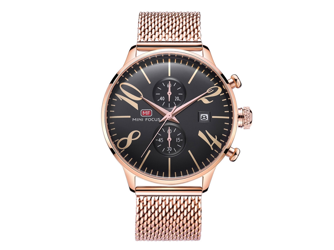 Relógio Diamante Moda Quartz Case Madeira Leisure Resistente À Água Masculino (vermelho Rosa)