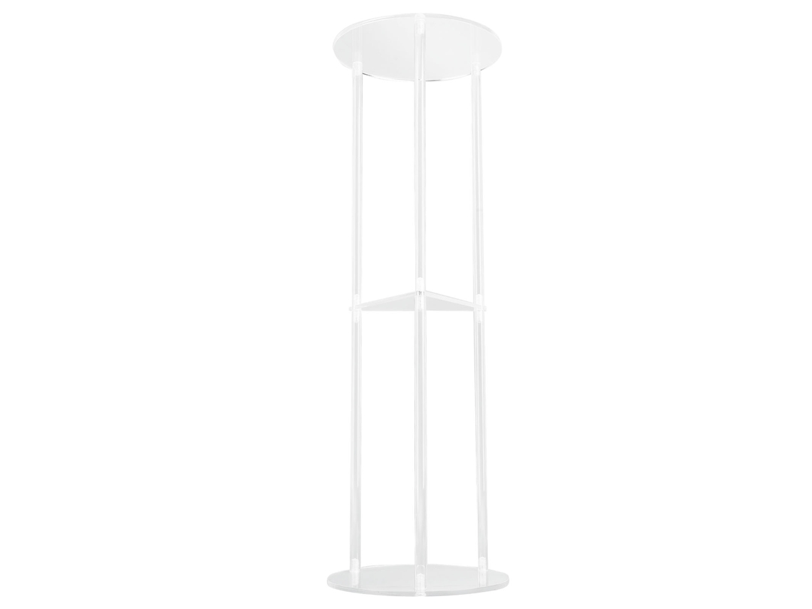 Mesa auxiliar estable transparente de 3 niveles