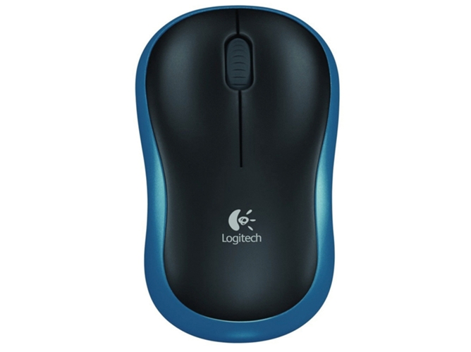 Ratón LOGITECH M185 (Inalámbrico - 1000 dpi - Azul)