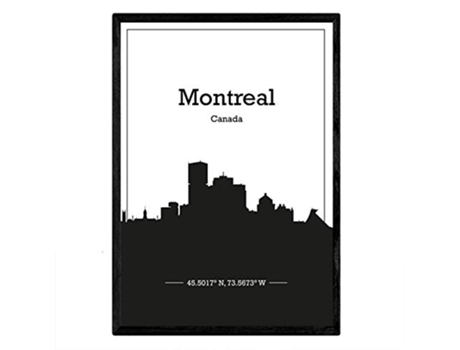 Poster NACNIC Mapa de Montreal Canada (A3)