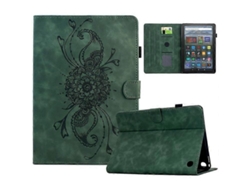 Funda de piel con estampado de mandala y ranuras para tarjetas, compatible con Amazon Fire HD 8 (2020) Facpoet (2022)