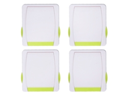 4 Cerraduras De Seguridad Para Niños Para Armarios, Ventanas Y Puertas Flexibles - Verde