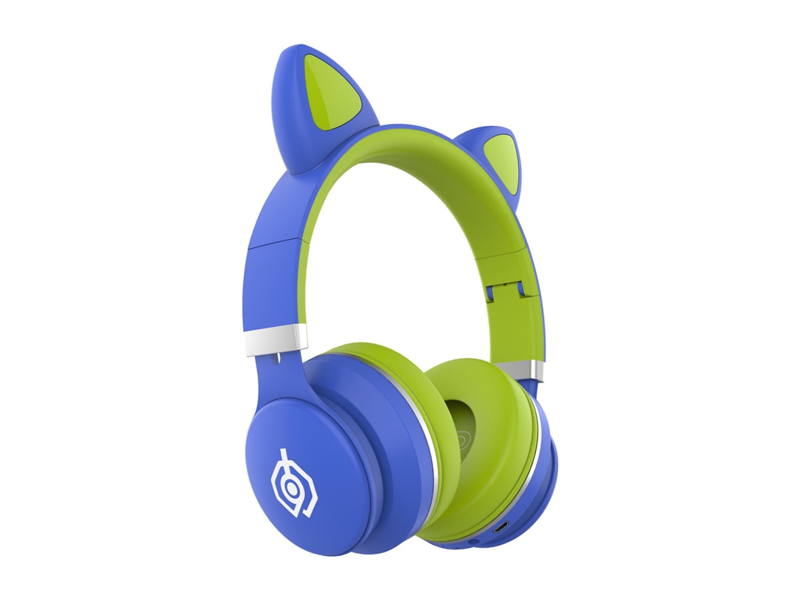 Auriculares Bluetooth Diadema Plegable 5.0 Azul Verde