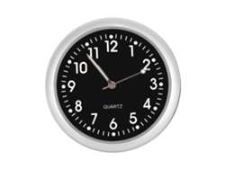 Reloj De Coche Digital Pequeño De Cuarzo Con Manecillas Y Luz Nocturna.