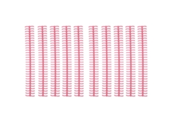 10 Púas De Plástico Para Encuadernación, 30 Agujeros, 13 Mm, Color Rosa, Para Hojas Sueltas.