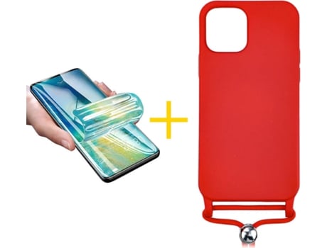 Carcasa + Protector de Pantalla para iPhone 11 Pro SKYHE Rojo