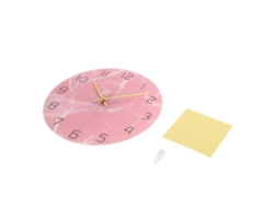 Reloj De Pared Rosa Innovador Con Impresión Uv, Acrílico, Silencioso, Para Sala De Estar Y Dormitorio.