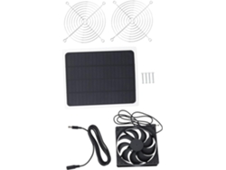 Pequeno Ventilador Solar À Prova D'água Para Galinheiro E Resfriamento De Animais.