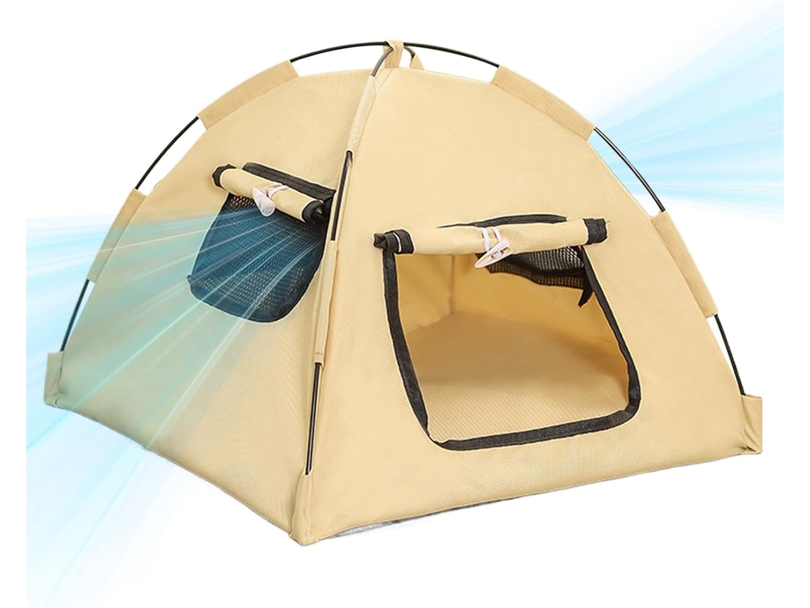 Tienda de campaña plegable para gatos, ideal para proteger a gatos y gatitos del sol. Perfecta para exteriores. Gokoco