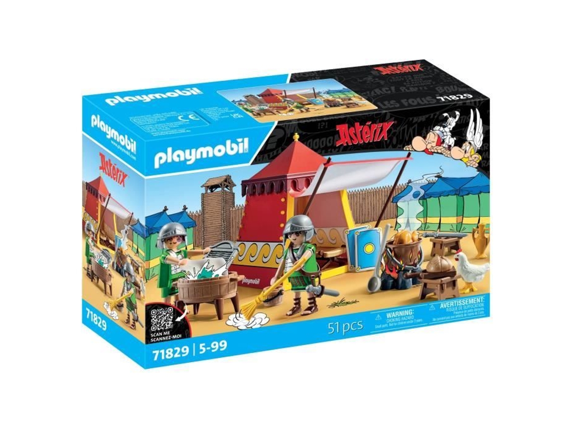 71829 Tienda de los Legionarios, Astérix, Personajes de Cómic, Edades 5 y Más Playmobil