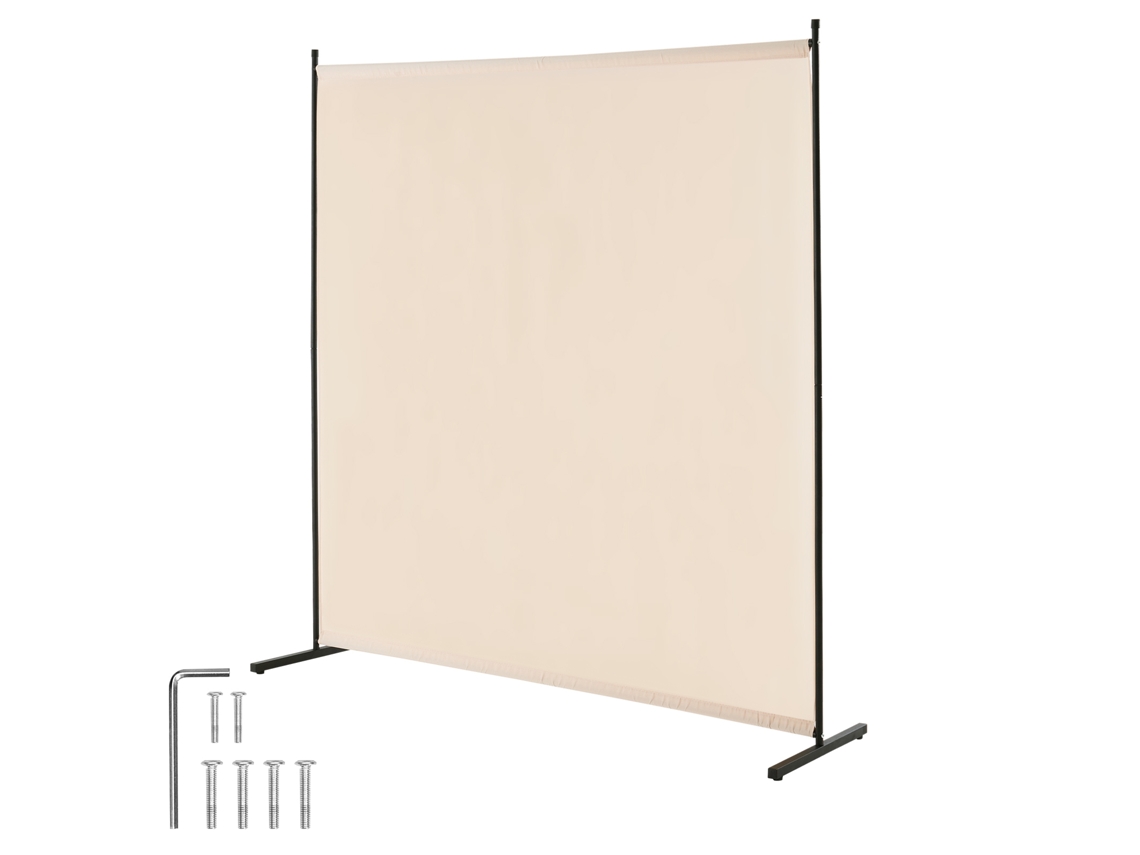 Biombo separador de ambientes Succebuy, panel individual, 1810 x 1815 x 500 mm, color beige