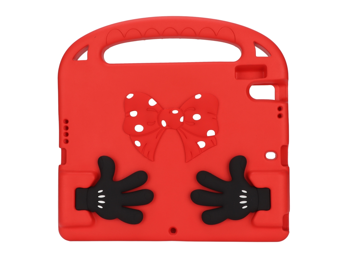 Funda de espuma EVA para tableta, segura y bonita, con asa, resistente a impactos, color rojo para iOS (dorado claro)