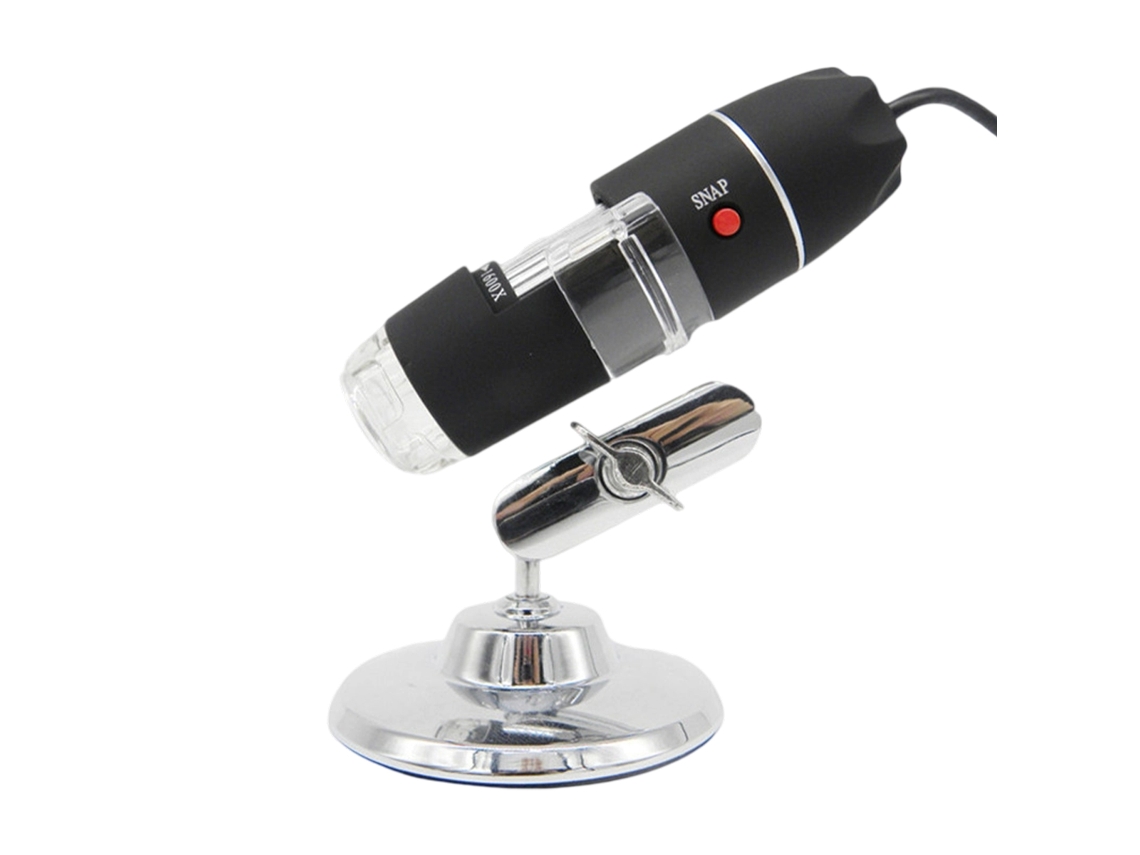 Microscopio electrónico digital USB con soporte universal de 500 aumentos