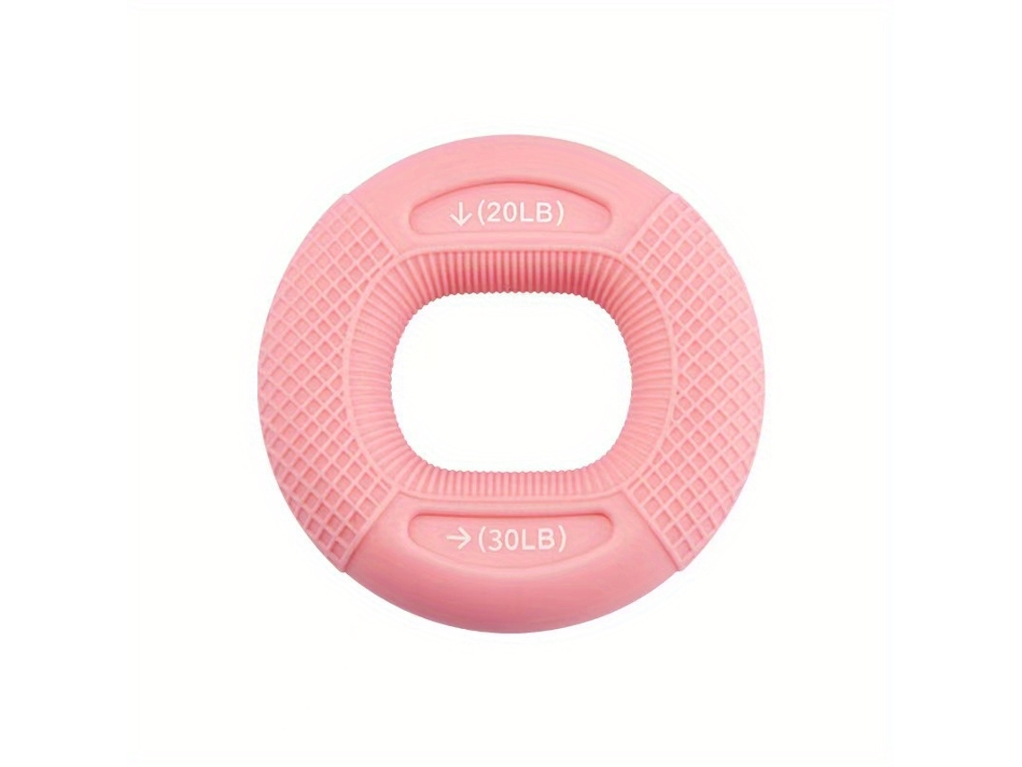 Anillo de silicona MDUG para entrenamiento muscular de la mano que soporta entre 9 y 36 kg para aumentar la fuerza de la mano (rosa)