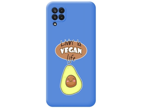 Carcasa Samsung Galaxy A22 4G / M22 TUMUNDOSMARTPHONE Silicona Líquida Dibujos Azul