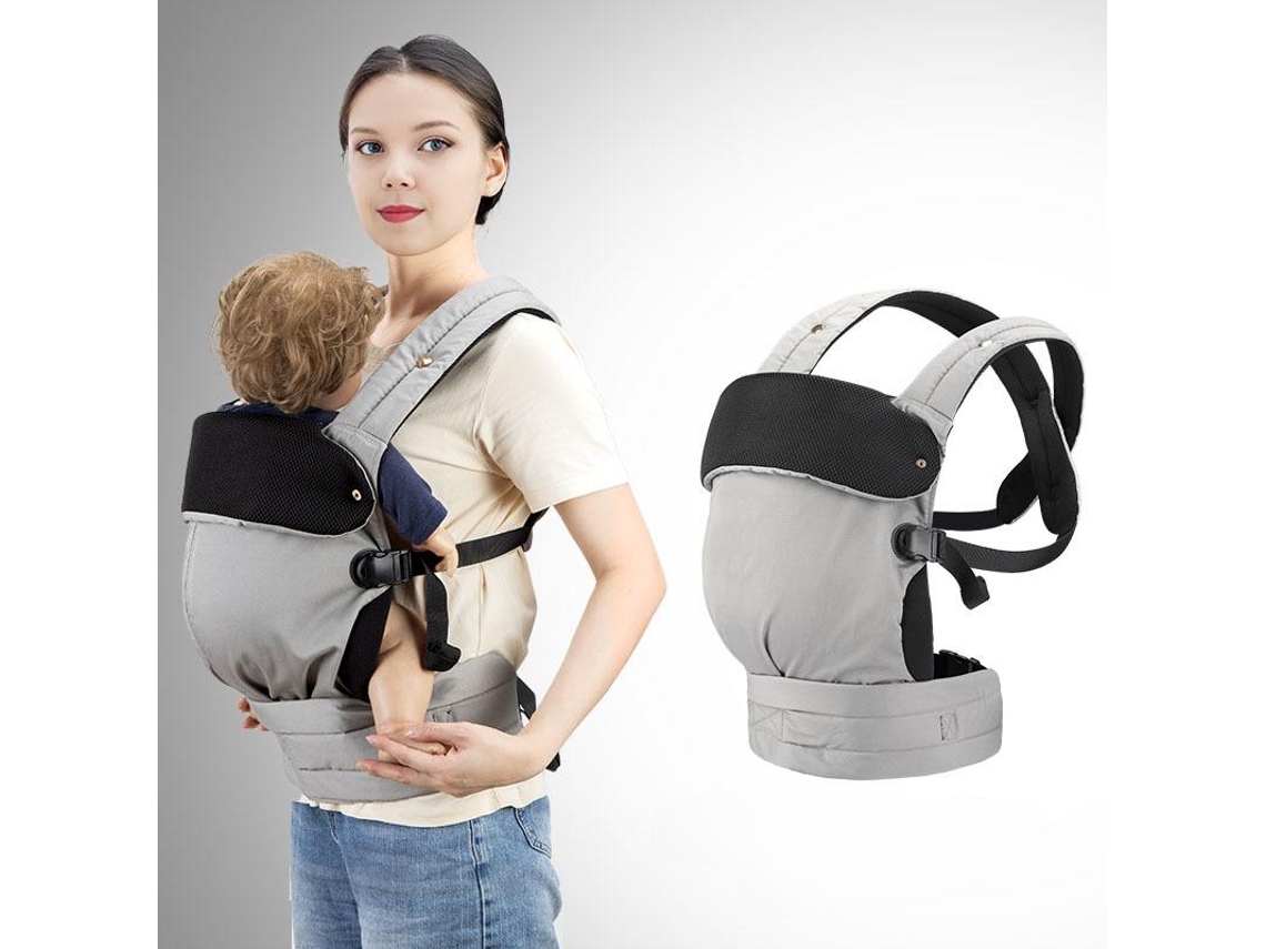 Portabebés Ergonómico, Cómodo Y Ligero, Adecuado Para Bebés De 7 A 44 Libras, Color Gris Siurn