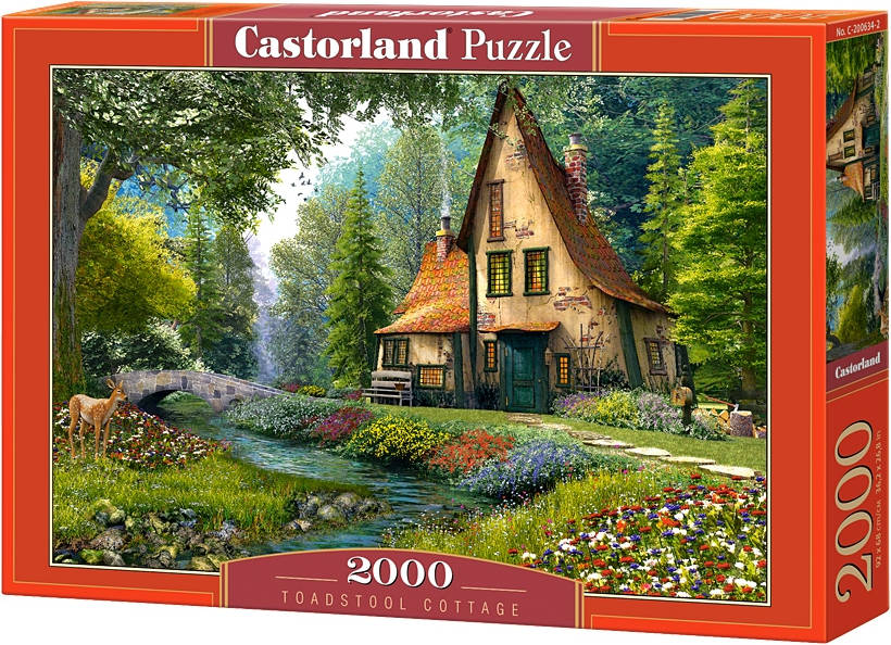 Puzzle CASTORLAND Toadstool cottage (2000 Piezas)