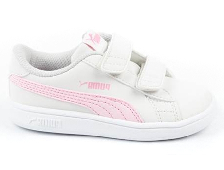 Zapatillas Deportivas PUMA Smash V2 Buck (Blanco - Material Sintético - 27)
