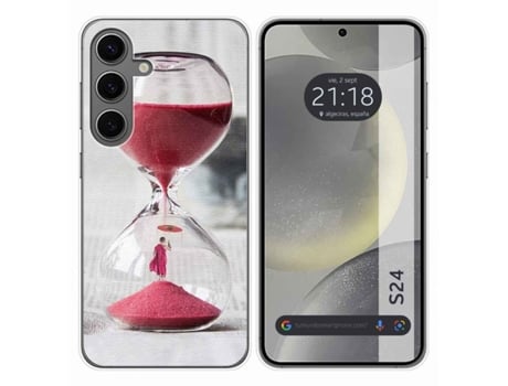Funda Silicona para Samsung Galaxy S24 5G diseño Reloj Dibujos TUMUNDOSMARTPHONE