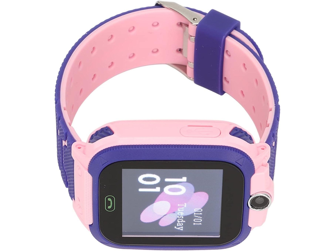 Reloj inteligente Mdug para niños: seguimiento de ubicación en tiempo real, llamadas bidireccionales, resistente al agua (rosa)