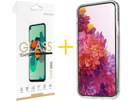 Carcasa + Protector de Pantalla para Samsung Galaxy S21 Plus 5G SKYHE Transparente Claro