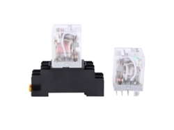 2 Relés Electromagnéticos Intermedios Mini Con Base Hh62p Para Talleres Industriales