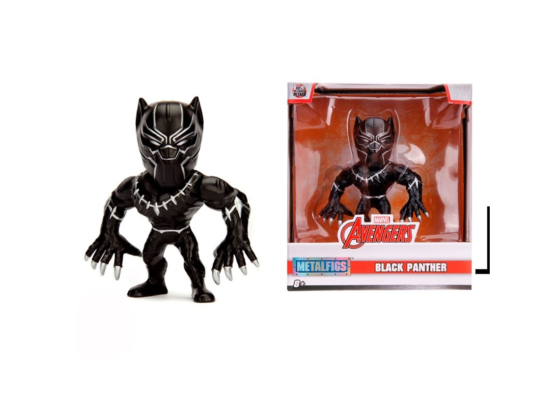 Figura Black Panther, Avengers, 10cm, Metal, Coleccionismo