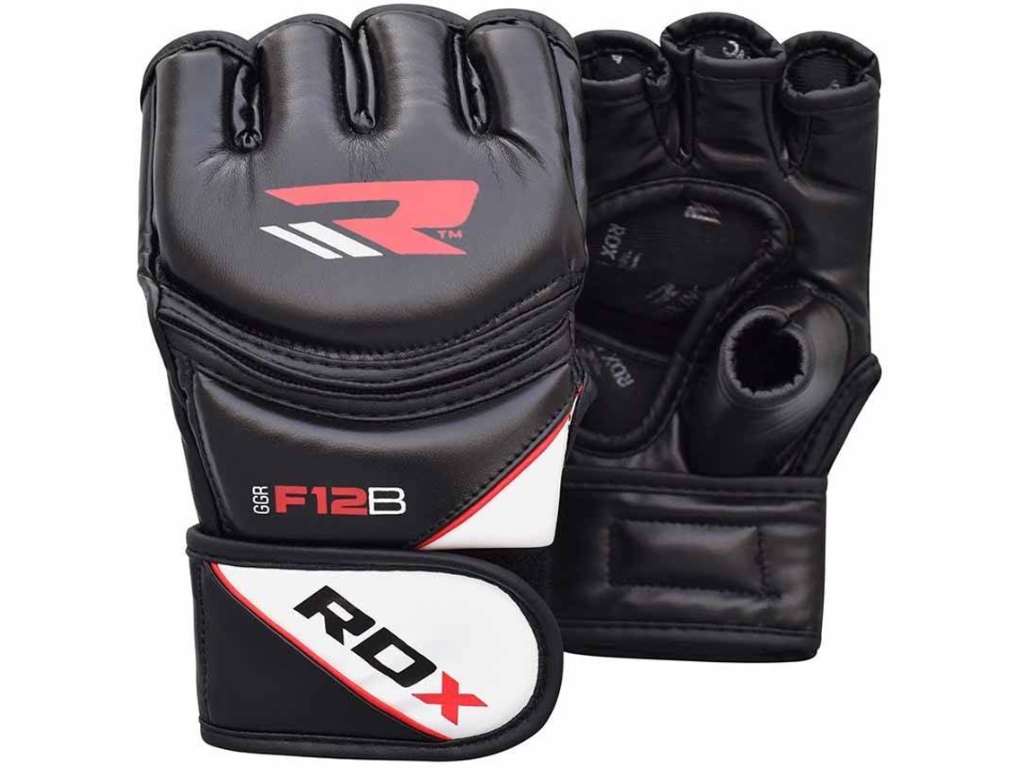 Guantes de Mma RDX SPORTS Grappling Glove New Model Ggrf Negro (L)